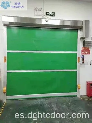 Puerta automática industrial de PVC enrollada de alta velocidad