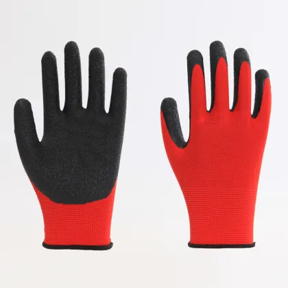 Latex Rubber Coated Safety Work Gloves