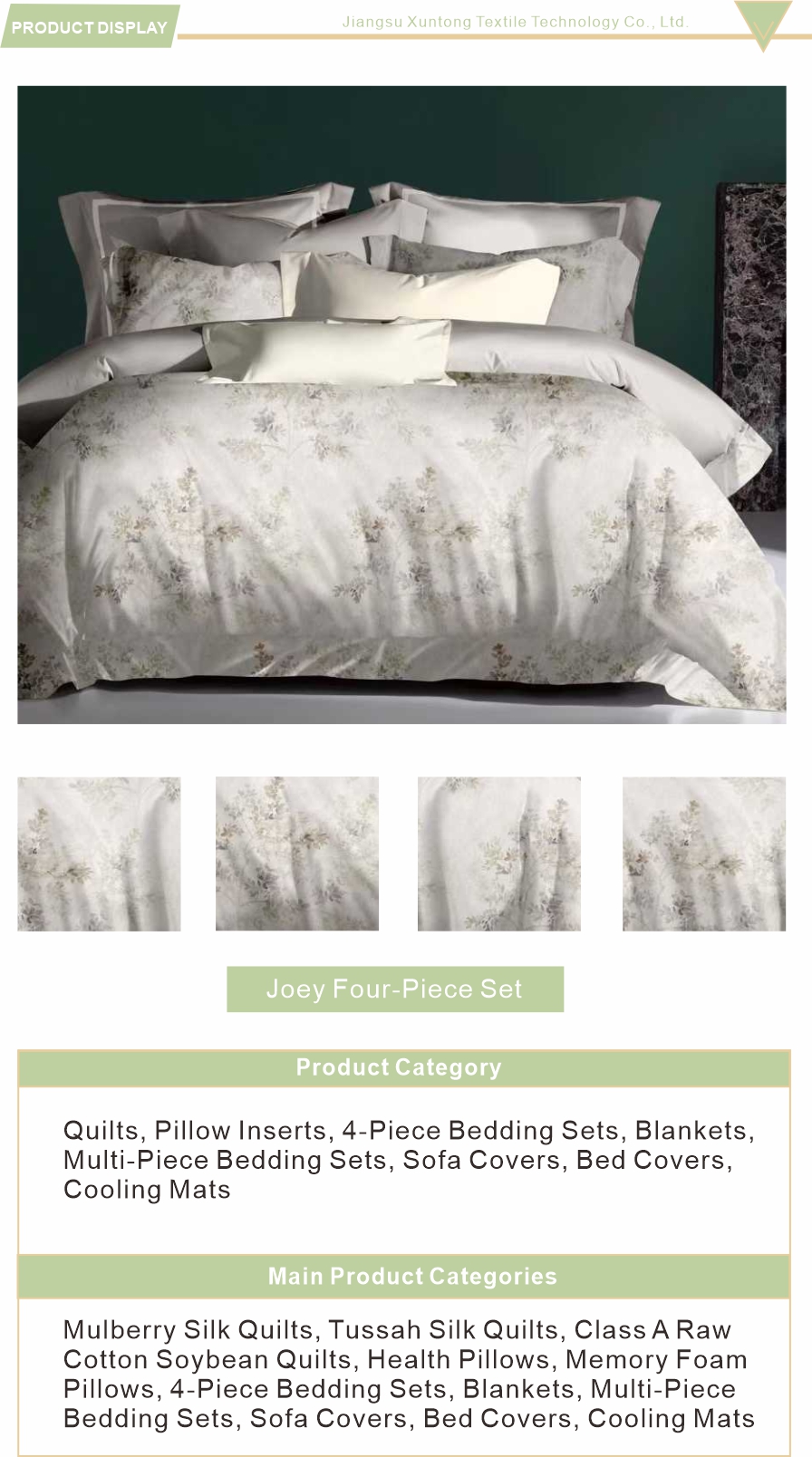 Cooling Breathable Embroidered Bedding Sets