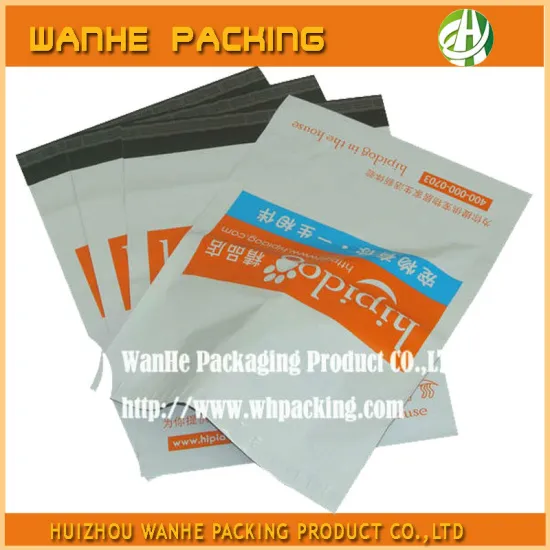 Own Logo Print Good quality courier polybag with adhesive peel and seal mailers, custom printed packaging mailer--HZWHB744