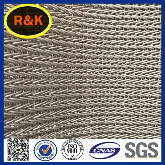 stainless steel cordweave conveyor belt