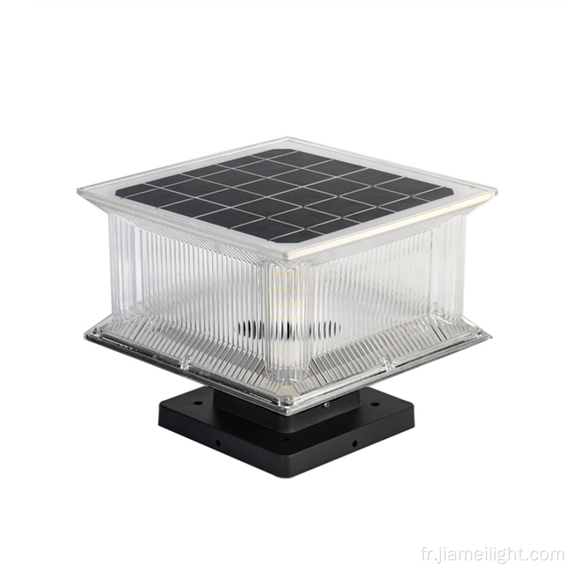 lumière de pilier solaire 7W Garden solaire Lumière