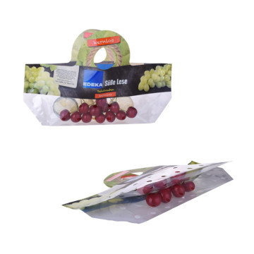 Plastic shaped stand up fruit bag with printing