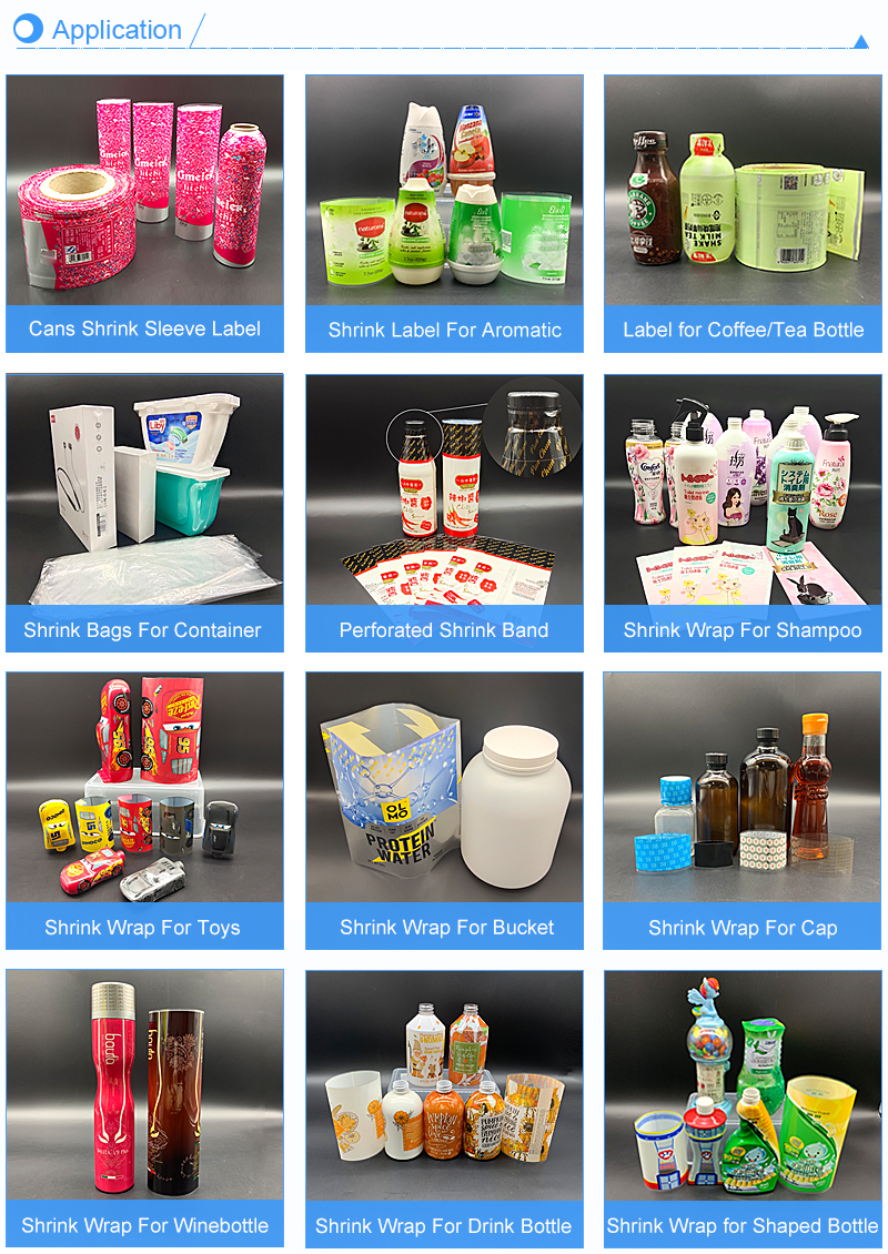 Custom Shrink Sleeve Pacakging Labels