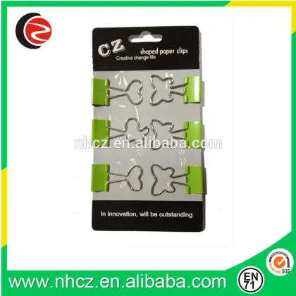 Butterfly Shaped Binder Clips Bulldog