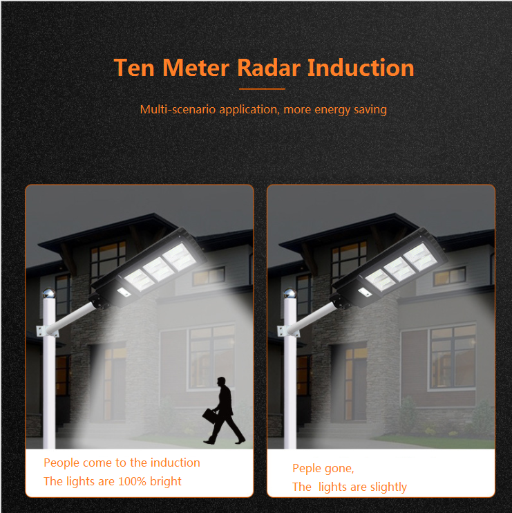 Solar street light with integrated solar panel