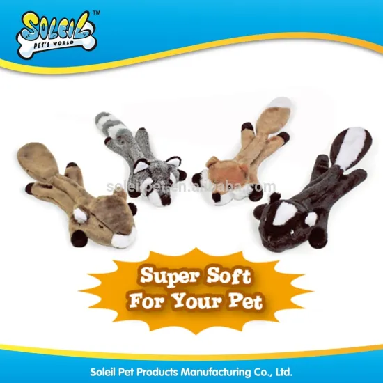 Super Soft Polyester Squeaky Plush Pet Chewing Toy For Wholesale