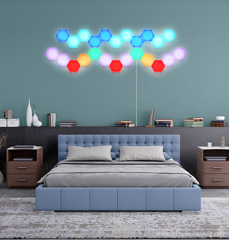 Decorative RGB Touch Sensitive Honeycomb Wall Light