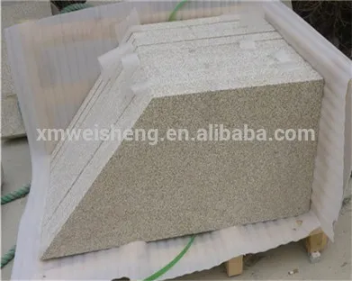 Irregular China Yellow Granite kerb stones,Winson label yellow rusty granite curbing