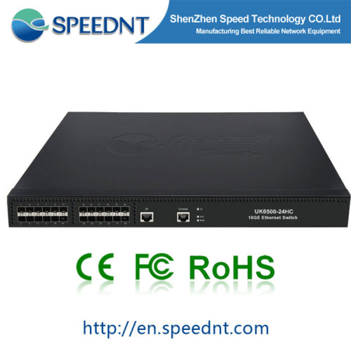 Speednt 24 port 10g fiber optic ethernet switch