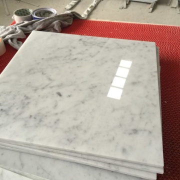 China Factory wurde 12x12 Carrara Marmor Fliesen - Weiß eingestellt