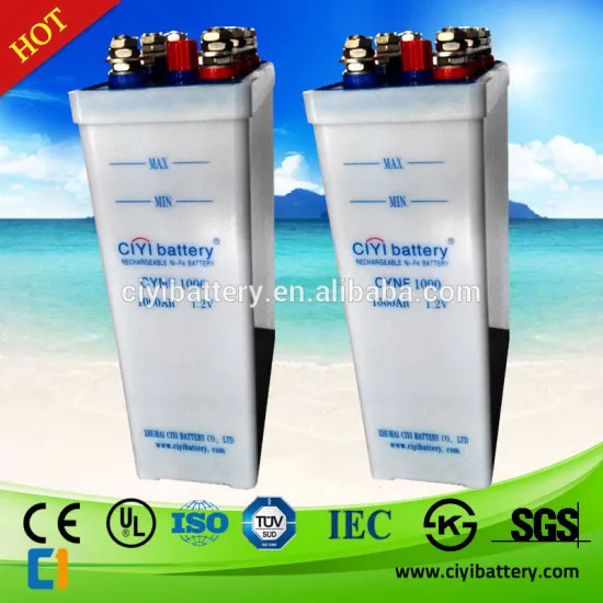 60 Years Military Quality Nickel Iron Batteries NiFe Battery 1.2v 1000ah