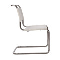 Chaise de salle à manger en cuir en cutilever Mart Stam S33