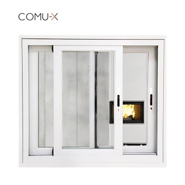 CE Standard Black Aluminum Sliding Window with Net