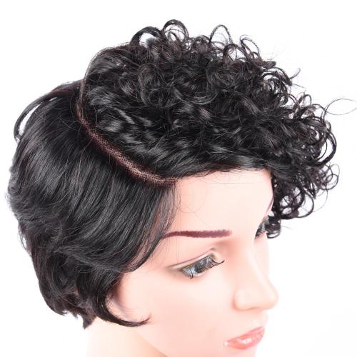 SHORT CURLY NATURAL HAIR LACE WIG