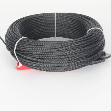 Cuerda de barandilla de cable negro