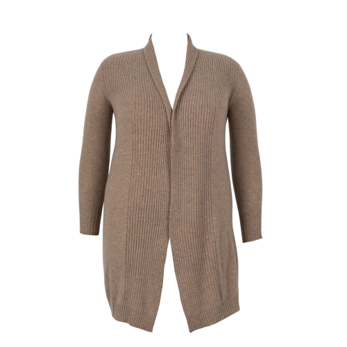 Plus-Size Long Women Cashmere Cardigan