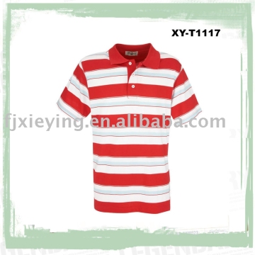 striped polo shirt