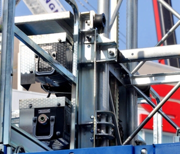 100m height building material handling hoist