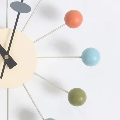 George Nelson Ball Clocks by Vitra in coloful