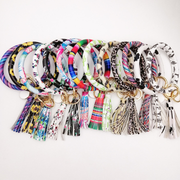 Wholesale Wristlet Keychain Lanyard with Bangle Bracelet