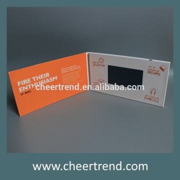 lcd video brochure card for advertising
