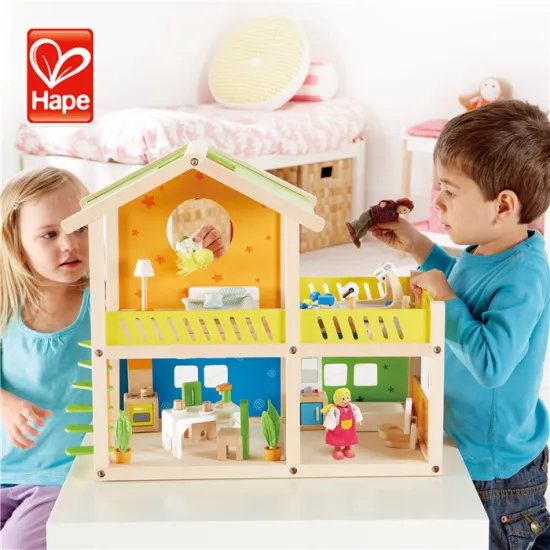 Small cute design modern doll house with furniture