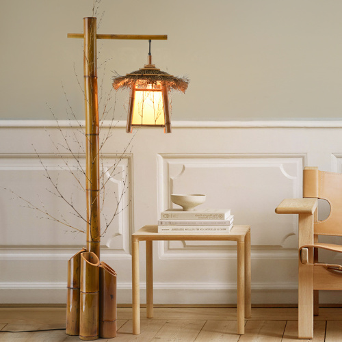 Dekoracyjna najlepsza drewniana lampa podłogowa LEDER