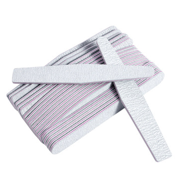 Custom Printed Logo Top Zebra Professional Nail File with 80/100 Double Sided Finishes