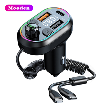L C29 Car FM Transmitter with Bluetooth 5.0, MP3 Player, and Fast Charger