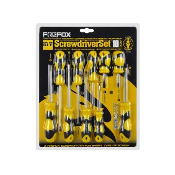 Professional Portable 10-Piece Multi Screwdriver Set with Two-Color Handle