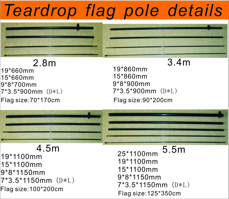 teardrop flag pole