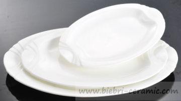 customized design nice quality 6 to 22 inch oval plates used in restaurant