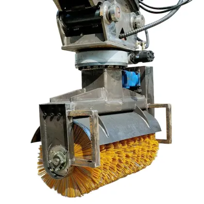 Electric Broom and Hydraulic Power Broom for Skid Steer Loader Excavator