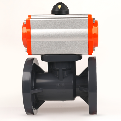 Katup Bola Flange Pneumatik Berkualitas Tinggi untuk Air