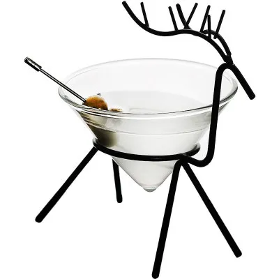 Fancy Metal Deer Shaped 160ml Cocktail Juice Glass