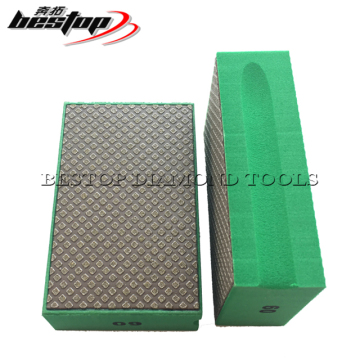 Glass and Concrete Diamond Electroplated Hand Polishing Pads