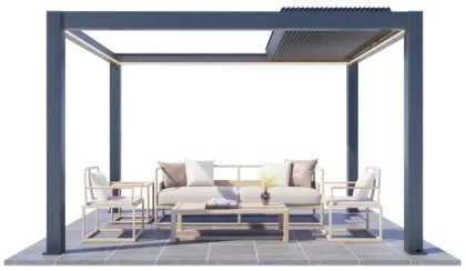 180 Series Aluminum Pergola for High Winds