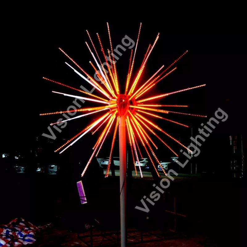 Full Color 12V Fireworks Tree Lights for Outdoor Events