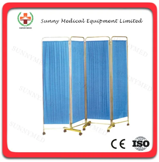 SY-R116 Hospital operation room ward bed side 4 folds Screen price