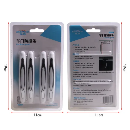 4-Piece Car Door Anti-Collision Rubber Strip Protection