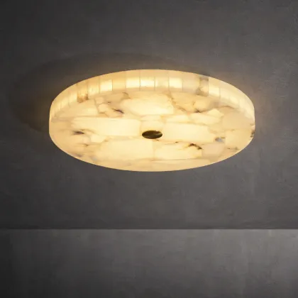 Modern Hallway Bedroom Lighting: Simple Chinese Style Marble Ceiling Lamp