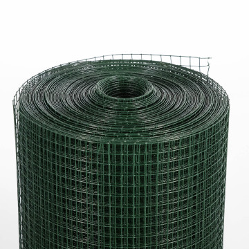 PVC Mesh di filo saldato in ferro verde scuro