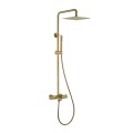 Brushed Gold Bathroom Thermostatic Shower