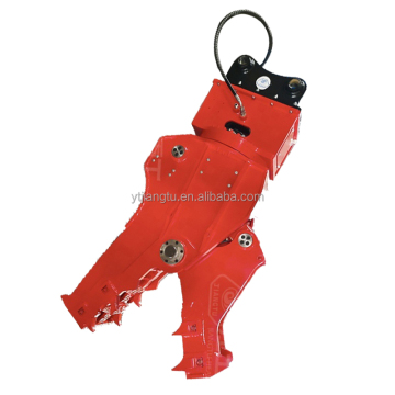 JT Heavy Duty Concrete Crusher: Hydraulic Rotating Pulverizer for Excavators