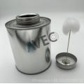 PVC glue tin can with brushes