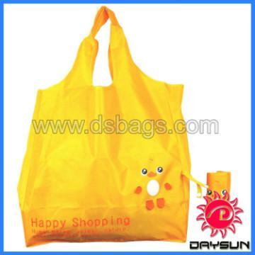 210D reusable cute foldable shopping tote bag