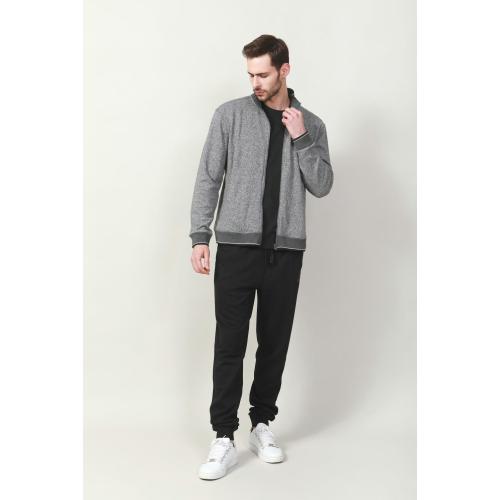 Knit Bonded Zipper Jacket MEN'S WINTER KNIT JACKET Factory