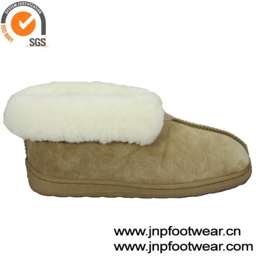 Mens Womens Merino Sheepskin Slippers Ankle Boots