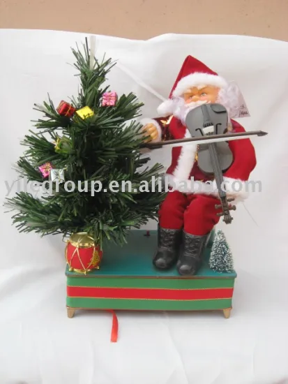 12"santa fiber stage/santa claus/electrical santa